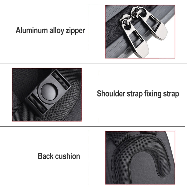 Waterproof Backpack Shoulders Turtle Hard Case Storage Box Outdoor Travel Bag for DJI FPV(Dark Gray) - DJI & GoPro Accessories by buy2fix | Online Shopping UK | buy2fix