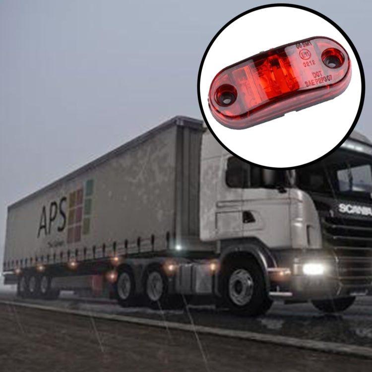 10 PCS 10-30V Car Truck Trailer Piranha LED Side Marker Blinker Lights Bulb, Red Light - Clearance Lights by buy2fix | Online Shopping UK | buy2fix