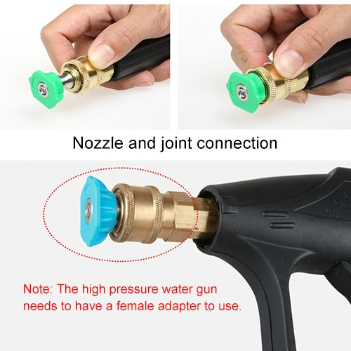 High Pressure Car Wash Gun Jet Nozzle Washer Accessories, Nozzle Angle: 15 Degree - Car Washer & Accessories by buy2fix | Online Shopping UK | buy2fix