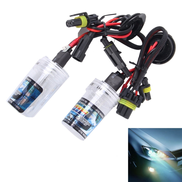 2PCS DC12V 35W H1 2800 LM HID Xenon Light Single Beam Super Vision Waterproof Head Lamp, Color Temperature: 6000K(White Light) - Xenon Lights by buy2fix | Online Shopping UK | buy2fix