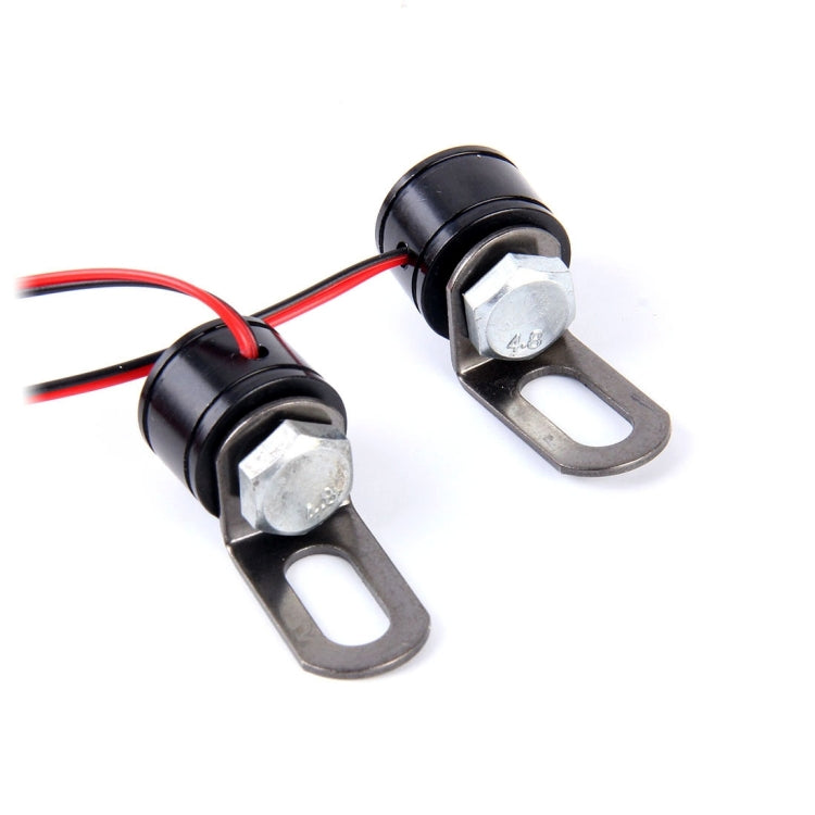 2 PCS 12V 3W Eagle Eyes LED Light For Motorcycle ，Wire Length: 45cm(White Light) - Eagle Eye Lights by buy2fix | Online Shopping UK | buy2fix