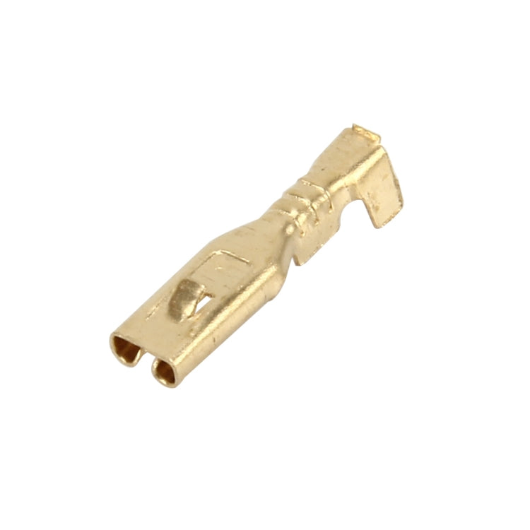100 PCS 2.8mm Speaker Cable Spade Plug Connector Gold Plated Copper Speaker Cable Terminal - In Car by buy2fix | Online Shopping UK | buy2fix
