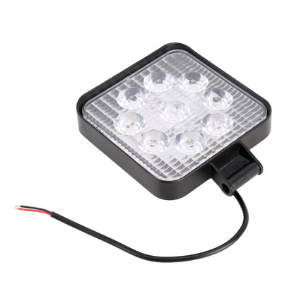 DC 10-30V 27W 2500LM 6000K Waterproof Vehicle Car Boat Marine External Work Lights Emergency Lights 30 Degrees Adjustable Spot Light LED Car Bulbs with 9 Intense Wafer LED Lights(White Light) - Work Lights by buy2fix | Online Shopping UK | buy2fix