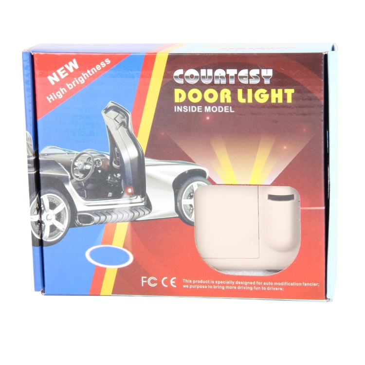 2 PCS LED Ghost Shadow Light, Car Door LED Laser Welcome Decorative Light, Display Logo for BMW Car Brand(Khaki) - Door Lights by buy2fix | Online Shopping UK | buy2fix