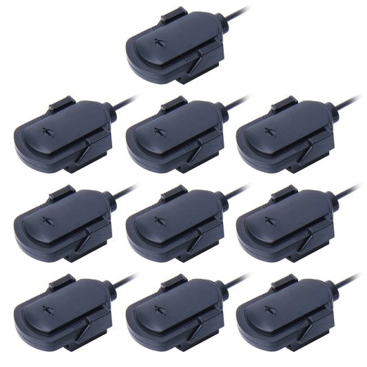 10 PCS Car Audio Microphone 3.5mm Jack Plug Mic Stereo Mini Wired External Sticker Microphone Player for Auto DVD Radio, Cable Length: 2.1m - Car Amplifiers by buy2fix | Online Shopping UK | buy2fix