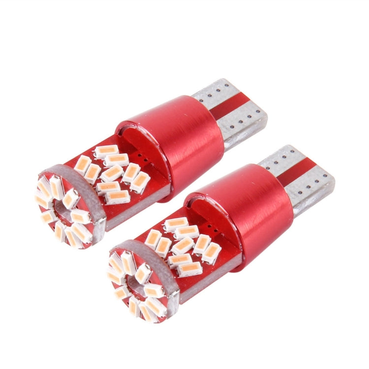 2 PCS T10 5W 27 SMD-3014 LEDs Car Clearance Light Lamp, DC 12V(Pink Light) - Clearance Lights by buy2fix | Online Shopping UK | buy2fix