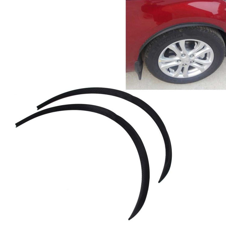 2 PCS Car Stickers Rubber Round Arc Strips Universal Fender Flares Wheel Eyebrow Decal Sticker Car-covers, Size: 75 x 2cm - Mudguards by buy2fix | Online Shopping UK | buy2fix