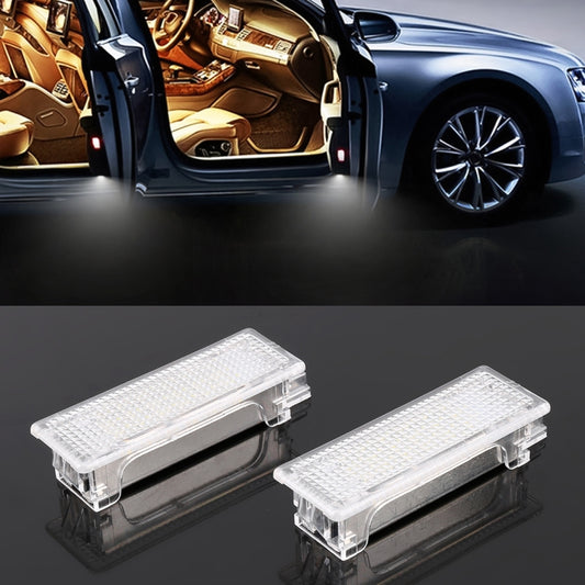 2 PCS LED Car DC 12V 1.5W 6000K 100LM Door Lights 18LEDs SMD-3528 Lamps for BMW E81(White Light) - Door Lights by buy2fix | Online Shopping UK | buy2fix