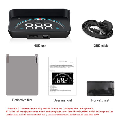 M8 3.5 inch Universal Car OBD2 HUD Vehicle-mounted Head Up Display - Head Up Display System by buy2fix | Online Shopping UK | buy2fix