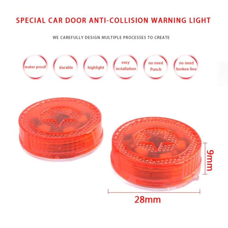2 PCS Car Door Magnetic Warning Strobe Light Lamp(Green Light) - In Car by buy2fix | Online Shopping UK | buy2fix