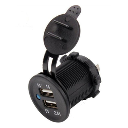Car Motorcycle ABS Dual Port Charger - In Car by buy2fix | Online Shopping UK | buy2fix