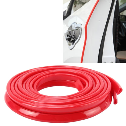 5.6m Car Decorative Strip Rubber Chrome Decoration Strip Door Seal Window Seal(Red) - Decorative Strip by buy2fix | Online Shopping UK | buy2fix