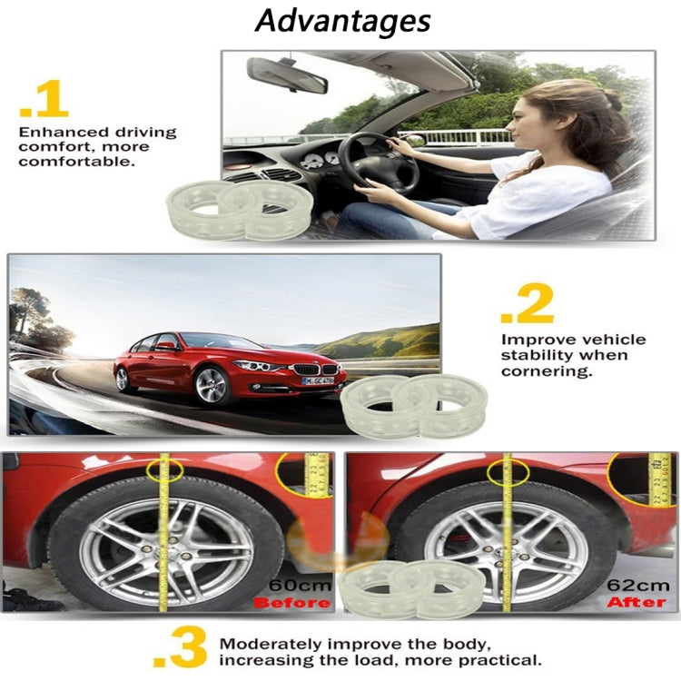 2 PCS Car Auto B Type Shock Absorber Spring Bumper Power Cushion Buffer, Spring Spacing: 34mm, Colloid Height: 62mm - In Car by buy2fix | Online Shopping UK | buy2fix