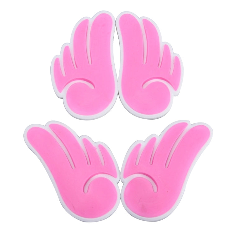 4 PCS Angel Wing Shape Cartoon Style PVC Car Auto Protection Anti-scratch Door Guard Decorative Sticker (Pink) - Anti Collision Sticker by buy2fix | Online Shopping UK | buy2fix