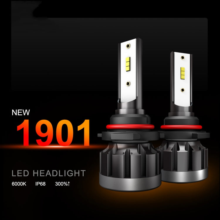2 PCS 1901 9006 / HB4 DC9-36V 14W 6000K 1400LM IP68 Car LED Headlight Lamps(White Light) - In Car by buy2fix | Online Shopping UK | buy2fix