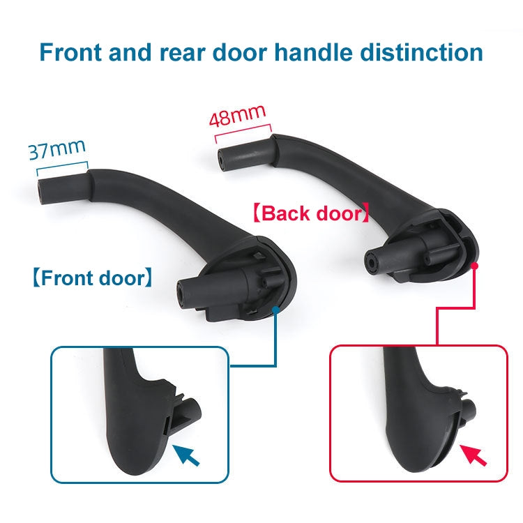 Car Rear Left Inside Doors Handle Pull Trim Cover for Mercedes-Benz C-class W203 -2007, Left Driving (Grey) - In Car by buy2fix | Online Shopping UK | buy2fix