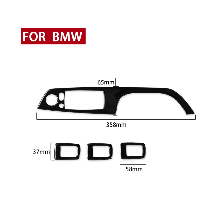 For BMW 3 Series E90/320i/325i 2005-2012 Car Left Drive Window Lifting Panel with Folding Key Decorative Sticker, Diameter: 35.8cm - In Car by buy2fix | Online Shopping UK | buy2fix