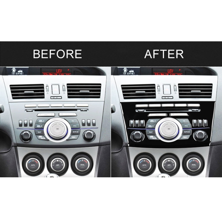 For Mazda 3 Axela 2010-2013 Car Radio Panel Decorative Sticker, Left and Right Drive Universal - In Car by buy2fix | Online Shopping UK | buy2fix
