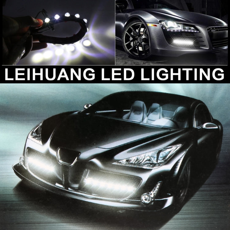 12LEDs SMD-5050 DC12V / 2.6W / 5500K / 131LM Car Daytime Running Light - In Car by buy2fix | Online Shopping UK | buy2fix