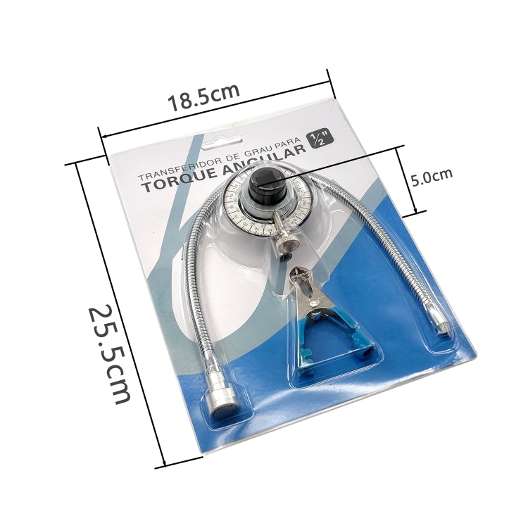 ZK-104 2 in 1 Car 1/2 Torque Angle Meter Torque Indexer Angle Gauge - In Car by buy2fix | Online Shopping UK | buy2fix