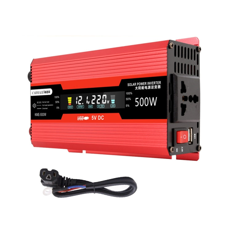 Carmaer Universal 48V to 220V 500W Car LCD Display Inverter Household Power Converter - In Car by buy2fix | Online Shopping UK | buy2fix