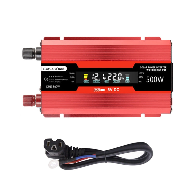 Carmaer Universal 48V to 220V 500W Car LCD Display Inverter Household Power Converter - In Car by buy2fix | Online Shopping UK | buy2fix