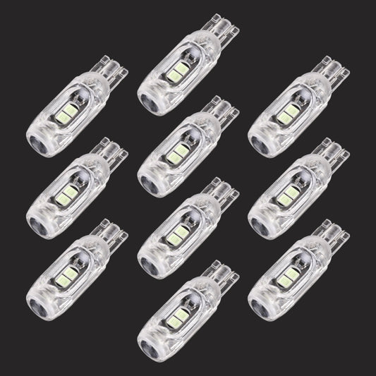 10 PCS T10 DC12V / 1W Car Clearance Light 5LEDs SMD-3030 Lamp Beads (Ice Blue Light) - In Car by buy2fix | Online Shopping UK | buy2fix