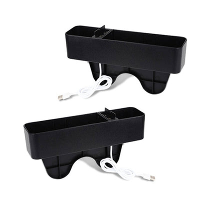 1 Pair Car Multi-functional Seat Crevice USB Storage Box, Economy Type - In Car by buy2fix | Online Shopping UK | buy2fix