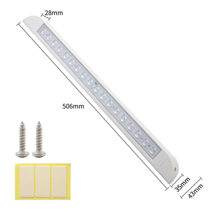 RV / Yacht Awning LED Strip Light DC12-28V with 18 LEDs Lamp Beads (White) - In Car by buy2fix | Online Shopping UK | buy2fix