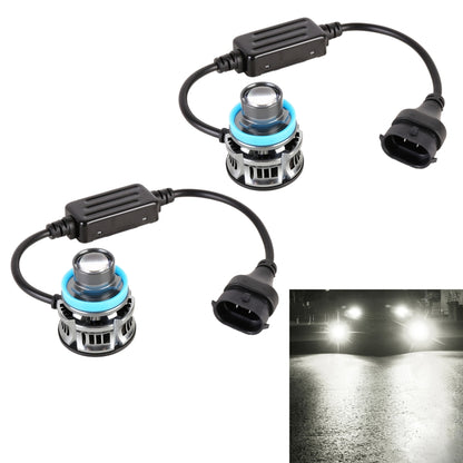 1 Pair H11 27W / DC12V Car Aluminum Alloy Flashing LED Headlight (White Light) - In Car by buy2fix | Online Shopping UK | buy2fix