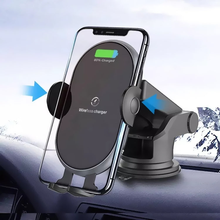 Car Smart Wireless Charger Phone Holder - In Car by buy2fix | Online Shopping UK | buy2fix