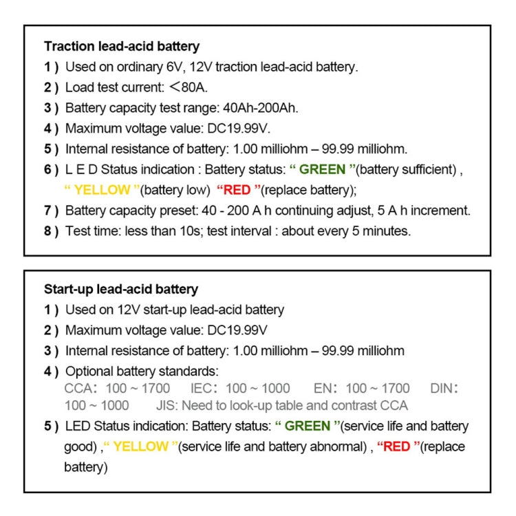 DUOYI DY226A Car 3 in 1 CCA Load Battery Charging Digital Capacity Tester - Electronic Test by DUOYI | Online Shopping UK | buy2fix