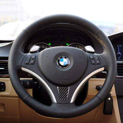 Large A Version Carbon Fiber Car Steering Wheel Decorative Sticker for BMW E90 2005-2012 -  by buy2fix | Online Shopping UK | buy2fix