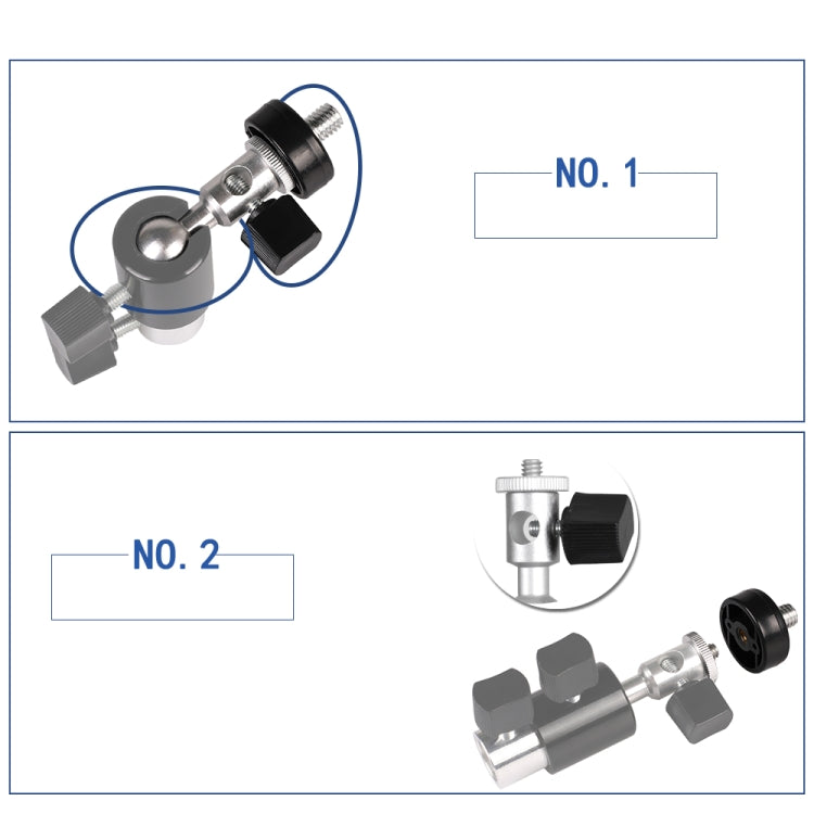 D Type Multifunctional Flash Light Stand Umbrella Bracket, Max Load: 2kg - Camera Accessories by buy2fix | Online Shopping UK | buy2fix