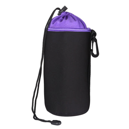 SLR Camera Lens Bag Micro Single Lens Bag Lens Inner Bile Bag Waterproof Protective Case Plus Velvet Thickening, Diameter: 10cm, Height: 18cm(Purple) - Camera Accessories by buy2fix | Online Shopping UK | buy2fix