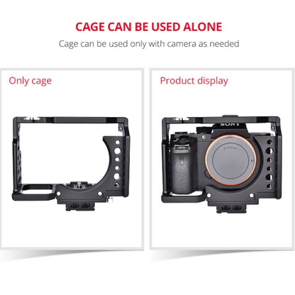 YELANGU CA7 YLG0908A-A01 Video Camera Cage Stabilizer for Sony A7K & A7X & A73  & A7S & A7R & A7RII & A7SII(Black) - Camera Accessories by YELANGU | Online Shopping UK | buy2fix