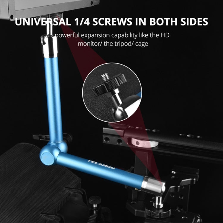 YELANGU A75 11 inch Adjustable Friction Articulating Magic Arm (Blue) - Camera Accessories by YELANGU | Online Shopping UK | buy2fix