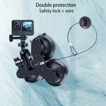 Triangle Suction Cup Mount Holder with Tripod Adapter & Screw & Phone Clamp & Anti-lost Silicone Net for for GoPro Hero11 Black / HERO10 Black /9 Black /8 Black /7 /6 /5 /5 Session /4 Session /4 /3+ / ... ction and Other Action Cameras, Smartphones(Black) - DJI & GoPro Accessories by buy2fix | Online Shopping UK | buy2fix