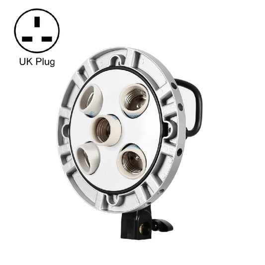 Godox TL-5 5 in 1 E27 Socket Tricolor Bulb Light Lamp Head Mount(UK Plug) - Camera Accessories by Godox | Online Shopping UK | buy2fix