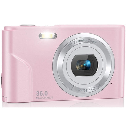 DC311 2.4 inch 36MP 16X Zoom 2.7K Full HD Digital Camera Children Card Camera, US Plug(Pink) - Consumer Electronics by buy2fix | Online Shopping UK | buy2fix