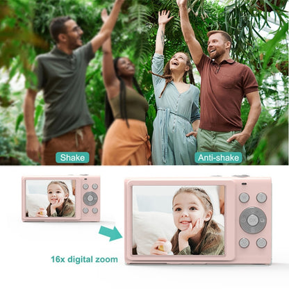 DC402 2.4 inch 44MP 16X Zoom 1080P Full HD Digital Camera Children Card Camera, US Plug (Black) - Consumer Electronics by buy2fix | Online Shopping UK | buy2fix