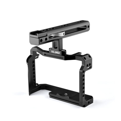 YELANGU C22 YLG0334B Video Camera Cage Stabilizer with Handle for Canon EOS R5/R6 (Black) - Camera Cage by YELANGU | Online Shopping UK | buy2fix