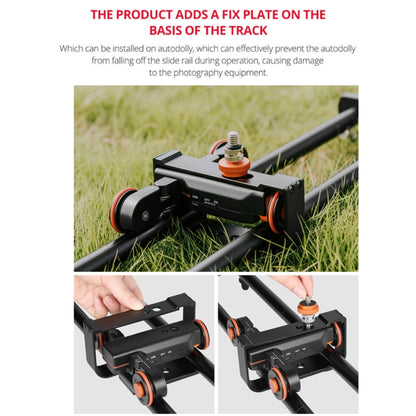 YELANGU L60E 60cm Slide Rail Track + L4 3-Wheel Video Dolly with PC142 Phone Clamp & Ballhead - Camera Slider by YELANGU | Online Shopping UK | buy2fix