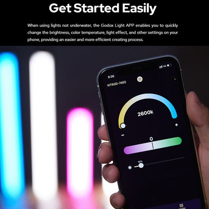 Godox WT40R Waterproof Tube Light 40cm RGB Photo Video Fill Light -  by Godox | Online Shopping UK | buy2fix