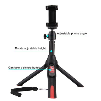 20-68cm Grip Foldable Tripod Holder Multi-functional Selfie Stick Extension Monopod with Phone Clip & Remote Control, For iPhone, Galaxy, Huawei, Xiaomi, HTC, Sony, Google and other Smartphones - Consumer Electronics by buy2fix | Online Shopping UK | buy2fix
