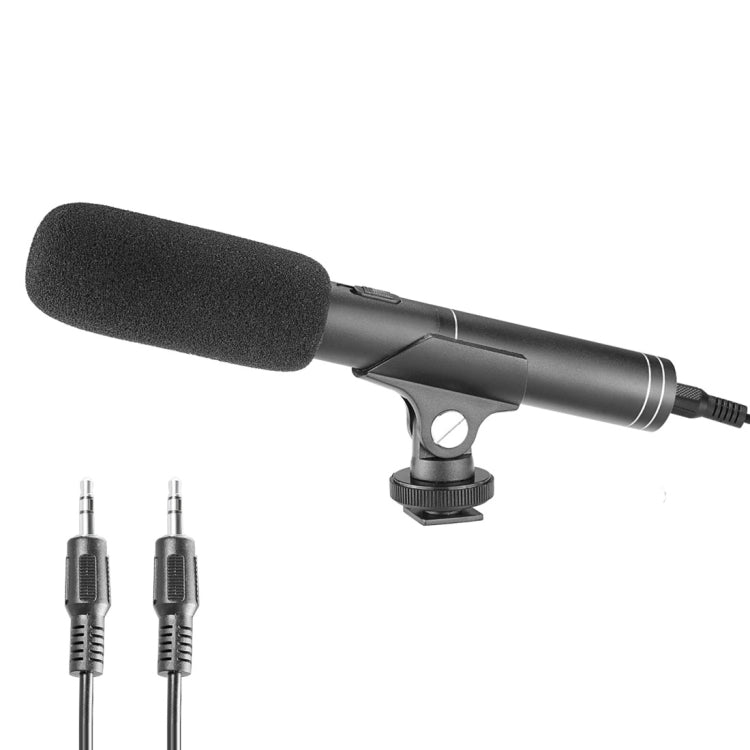 YELANGU YLG1401A Double Back Pole Professional Condenser Shotgun Microphone for DSLR & DV Camcorder(Black) - Consumer Electronics by YELANGU | Online Shopping UK | buy2fix