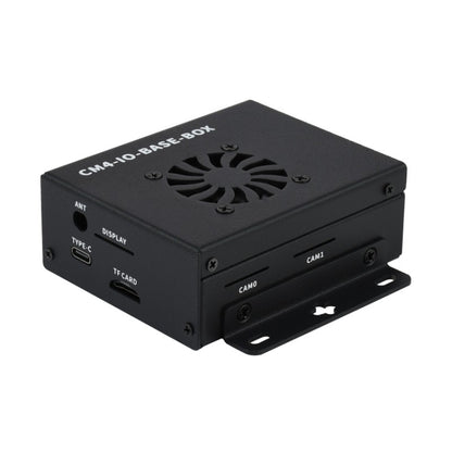 Waveshare Mini IO Board Lite Ver Mini-Computer Base Box with Metal Case & Cooling Fan for Raspberry Pi CM4(US Plug) - Mini PC Accessories by WAVESHARE | Online Shopping UK | buy2fix