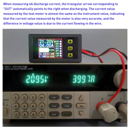 90V 20A Color Dual-Display Voltage Current Meter Charge Discharge Measurement Counter - Consumer Electronics by buy2fix | Online Shopping UK | buy2fix