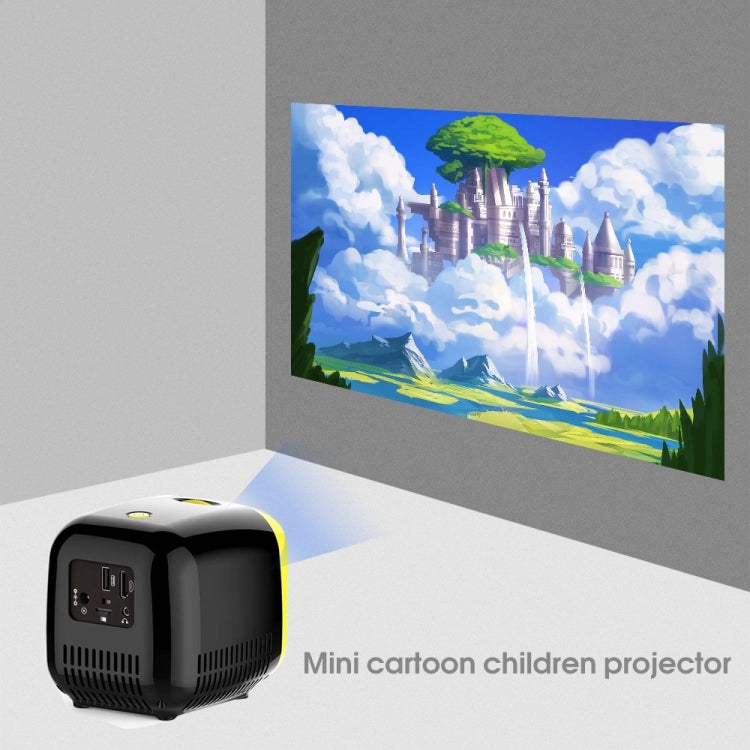 L1 Children Projector Mini LED Portable Home Speaker Projector, AU Plug(Black) - Consumer Electronics by buy2fix | Online Shopping UK | buy2fix