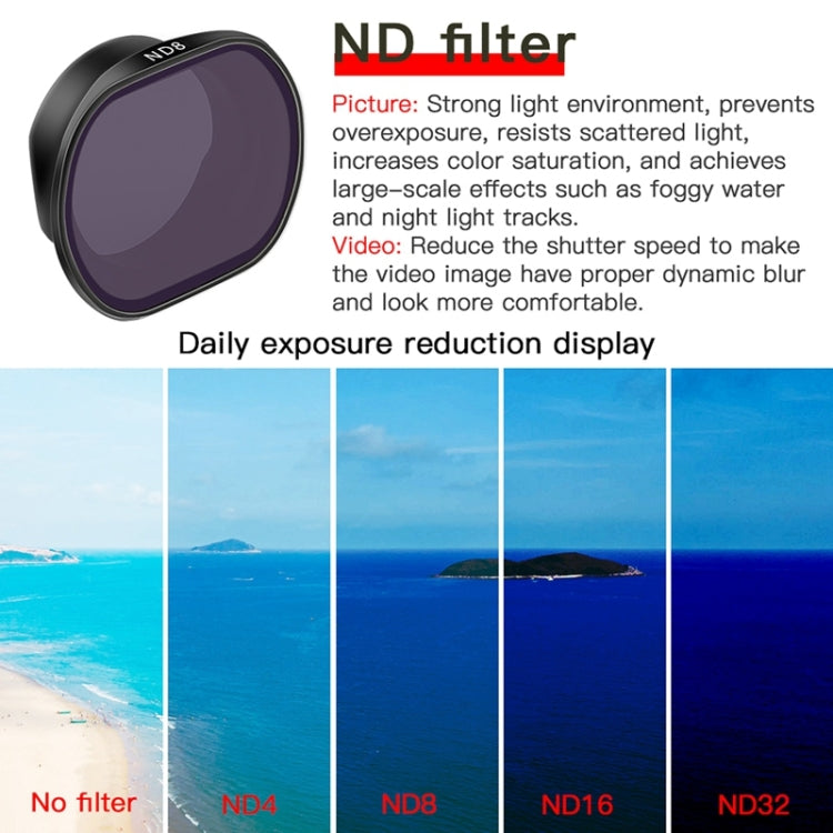 RCSTQ 5 in 1 ND4+ND8+ND16+ND32+CPL Drone Lens Filter for DJI FPV - DJI & GoPro Accessories by RCSTQ | Online Shopping UK | buy2fix